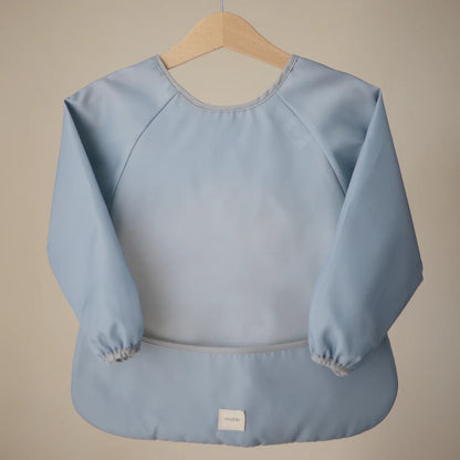 MUSHIE Langarm Lätzchen Blue
