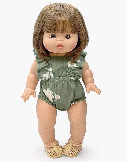 Lou Retro Baumwoll-Romper Gänseblümchen
