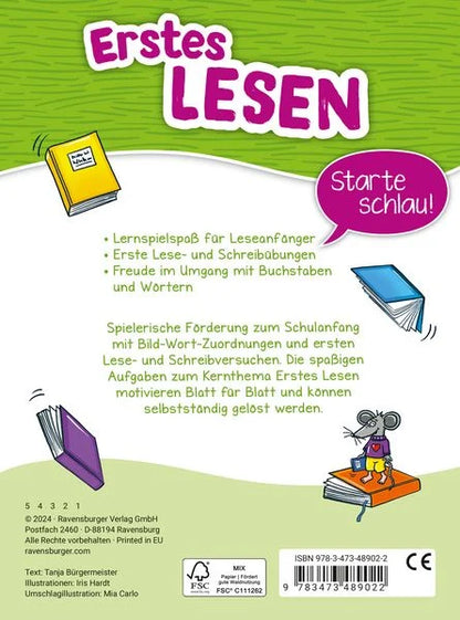 Mein Block zum Schulanfang: Erstes Lesen - Lernbuch